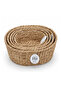 Wicker Basket Set of 5 Decorative Organizer - 2