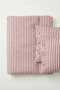 Pure |   Fine Line Double Duvet Cover Set - Oxford Design with Wooden Buttons - 200X240Cm - 5