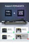 Sd3, 2in1 M.2 Ssd Enclosure Nvme & Sata Supported 10Gbps USB 3.2 Gen2 Dual-End (USB + Type-C) - 4