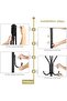 Coat Rack Coat Racks Free Standing Hat Rack Clothes Stand Coat Tree Coat Hanger, White - 3