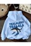 Girls/Boys Tralalero Tralala Crazy Fish Printed on Back and Front Hooded Sweatshirt