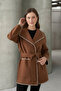 Embroidered Detailed Belted Soft Cashmere Coat - 2