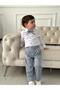New Bow Gray Shirt Set Baby Boy Child Set