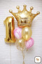 1 Piece King Crown Shaped Foil Balloon 73X69 cm Birthday Decoration - 4