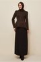 Belted Skirt with Eyelet Detail 60707 - 4