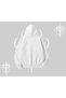 White Cardigan Sweatshirt Sp55Der - 2