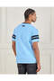 Men Blue Pique Printed T-Shirt - 3
