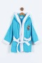 Clown Embroidered Hooded Children's Bathrobe - 100% Cotton - Original Boxed - 3