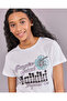 Senior Girls White Print T-Shirt - 4