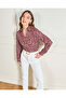 Women Multicolour Printed Collared Blouse - 5
