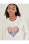 Senior Girls Ivory Printed Sweatshirt - 4