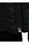 Women Hooded Sleeveless Vest Jumper in Black - 5