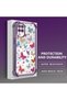 Samsung Galaxy A12/M12 Compatible Transparent Silicone Flutter Protective Case Butterfly Patterns - 4