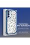 Samsung Galaxy A56 Compatible Transparent Silicone Flutter Protective Case Flower Patterns - 3