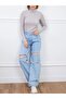Zenne Corded Fabric Turtleneck Bodysuit Standard Size - 2
