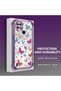 Realme C21 Compatible Transparent Silicone Flutter Protective Case Butterfly Patterns - 4