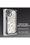Xiaomi Redmi Note 10 Compatible Transparent Silicone Flutter Protective Case Flower Patterns - 4