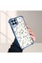 Samsung Galaxy M33 Compatible Transparent Silicone Flutter Protective Case Flower Patterns - 4