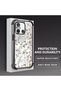 Xiaomi Redmi 12C Compatible Transparent Silicone Flutter Protective Case Flower Patterns - 3