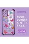 Samsung Galaxy A12/M12 Compatible Transparent Silicone Flutter Protective Case Butterfly Patterns - 2