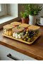 6-Piece Borosilicate Glass Breakfast Set - Leakproof Silicone Bamboo Lid - Bamboo Tray - 13 Pieces