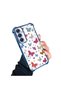 Samsung Galaxy A24 Compatible Transparent Silicone Flutter Protective Case Butterfly Patterns - 3