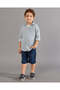 Boys Blue Checkered Casual Shirt With Pocket - 2