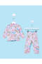 Women Pink Printed Pyjama Set (2 Piece) - 6