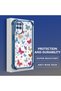 Samsung Galaxy A12/M12 Compatible Transparent Silicone Flutter Protective Case Butterfly Patterns - 4