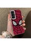 Samsung Galaxy A55 Compatible Silicone Edge Hard Back Case Couple Spiderman Patterned Phone Case - 3