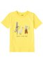 Cotton Fabric Children's T-Shirt – Cute Animals Printed Kids T-Shirt