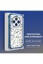 Xiaomi Redmi 14C Compatible Transparent Silicone Flutter Protective Case Flower Patterns - 3