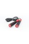Pvc Jump Rope with Ball Bearings 2.8 Meters Non-Slip Handle Fitness and Cardio Rope Red-Black
