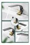 Bathroom Sink Faucet Black Gold Waterfall Design New Model 7 Years Warranty Imported - 6