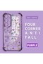Samsung Galaxy A35 Compatible Transparent Silicone Flutter Protective Case Flower Patterns