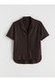 Peak New Season Shirt Collar Satin Women's Shorts Pajama Set - 6