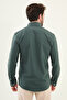 Patterned Slim Fit Pocket Detailed Long Sleeve Men's Shirt Khaki - 27080.25Y - 3
