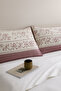 Veronika 2-Pack Purple Patterned Cotton Fabric Zippered Pillowcase - 3