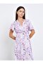 Floral Print Wrap Over Nightdress - 2