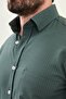 Patterned Slim Fit Pocket Detailed Long Sleeve Men's Shirt Khaki - 27080.25Y - 2