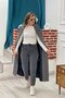 Gray Smoked Snow Wash Women's Stylish Mom Jeans - 4