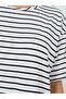 Striped Drop Shoulder Sleep T-Shirt Dress - 3