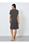 Lazy Days Notch Neck Drop Shoulder Sleeve Sleep T-Shirt Dress - 4
