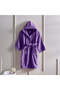 Kids Bathrobe 76 x 108 Cm 6 Year 400 GSM Purple 100% Terry Cotton Set of 1 - 2