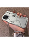 iPhone 13/14 Compatible Silicone Edge Hard Back Anti-Fall Case Airplane Patterns - 3