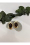 Special Series Oval Black Earrings - 2