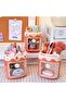 Kawaii Cat Teddy Bear Tabletop Pen Holder Pencil Case 1 Piece Organizer Gift