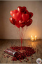 Premium Heart Balloon Set – 5 Pieces of 11' Latex + 5 Pieces of 10' Foil Balloons & Dried Rose - 2
