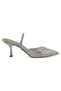 001 Transparent Women's Evening Dress Shoes Slippers-White - 3