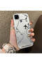 Realme C25S Compatible Silicone Edge Hard Back Anti-Fall Case Airplane Patterns - 4